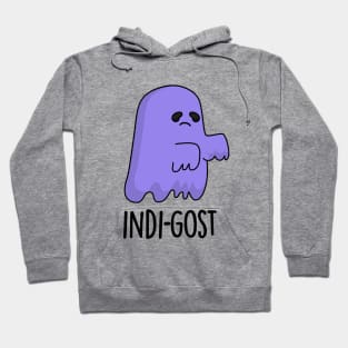 Indi-gost Cute Halloween Indigo Ghost Pun Hoodie